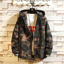 Load image into Gallery viewer, 2020 new spring and autumn men's jacket camouflage Hoodie men's coat Japanese Harajuku running locomotive jacket