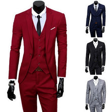 Load image into Gallery viewer, 2020 Male Suits Blazer Slim Business Formal Dress Waistcoat Groom Man Suit Exquisite Weeding Office Set Thin Blazer