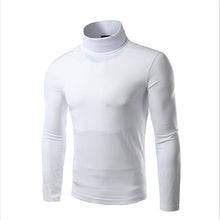 Load image into Gallery viewer, 1Pcs Pop Long Sleeve Thermal Slim Cotton Stretch Mens Shirt Fashion Sweaters Turtleneck Casual High Neck Knitwear Pullovers