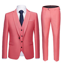 Load image into Gallery viewer, (Blazer + pants + vest) 2019 high-end custom business prom Men suit suit men's casual wedding Tuxedo dress men's 3 piece suit
