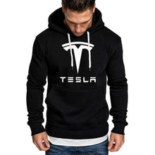 Load image into Gallery viewer, Hoodies Men Tesla Car Logo Print Sweatshirt Spring Autumn New Fashion Men Hoodie hip hop harajuku Casual Hoody Fleece tracksuit