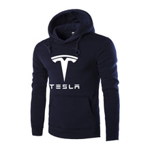 Load image into Gallery viewer, Hoodies Men Tesla Car Logo Print Sweatshirt Spring Autumn New Fashion Men Hoodie hip hop harajuku Casual Hoody Fleece tracksuit