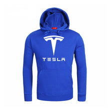 Load image into Gallery viewer, Hoodies Men Tesla Car Logo Print Sweatshirt Spring Autumn New Fashion Men Hoodie hip hop harajuku Casual Hoody Fleece tracksuit
