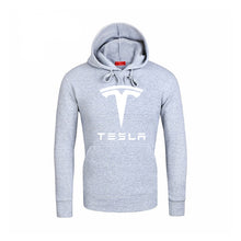 Load image into Gallery viewer, Hoodies Men Tesla Car Logo Print Sweatshirt Spring Autumn New Fashion Men Hoodie hip hop harajuku Casual Hoody Fleece tracksuit