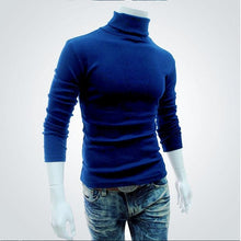 Load image into Gallery viewer, 2019 New Autumn Winter Men'S Sweater Men'S Turtleneck Solid Color Casual Sweater Men's Slim Fit Brand Knitted Pullovers