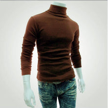 Load image into Gallery viewer, 2019 New Autumn Winter Men'S Sweater Men'S Turtleneck Solid Color Casual Sweater Men's Slim Fit Brand Knitted Pullovers