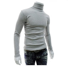 Load image into Gallery viewer, 2019 New Autumn Winter Men'S Sweater Men'S Turtleneck Solid Color Casual Sweater Men's Slim Fit Brand Knitted Pullovers