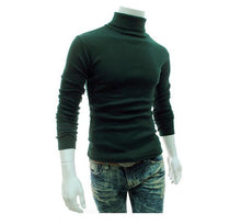 Load image into Gallery viewer, 2019 New Autumn Winter Men'S Sweater Men'S Turtleneck Solid Color Casual Sweater Men's Slim Fit Brand Knitted Pullovers