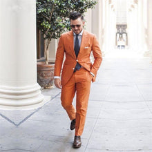 Load image into Gallery viewer, Custom Made Dark Blue Suit Inspired By Suit Worn In James Bond Wedding Suit For Men Groomsman Tuxedos Groom Wedding Suits