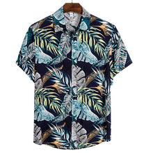 Load image into Gallery viewer, MONERFFI 2020 Quality Harajuku Beach Shirt Men Short Sleeve Hawaiian Shirt Casual Summer Floral Print Men Blouse Loose Surfing