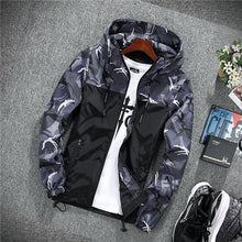 Load image into Gallery viewer, 2019 Men's wear casual camouflage jacket. of Slim handsome spring autumn casual solid color large size baseball clothes