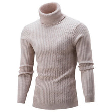 Load image into Gallery viewer, WENYUJH 2019 High Quality Warm Turtleneck Sweater Men Solid Knitted Mens Sweaters Casual Slim Pullover Male Double Collar Tops