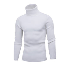 Load image into Gallery viewer, WENYUJH 2019 High Quality Warm Turtleneck Sweater Men Solid Knitted Mens Sweaters Casual Slim Pullover Male Double Collar Tops
