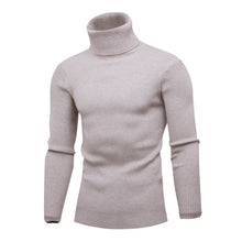 Load image into Gallery viewer, WENYUJH 2019 High Quality Warm Turtleneck Sweater Men Solid Knitted Mens Sweaters Casual Slim Pullover Male Double Collar Tops