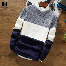 Load image into Gallery viewer, 2020 New Fashion Men Sweater Streetwear Casual Slim Fit Male Clothing Long Sleeve Knitted Pullovers Winter Thick O-Neck
