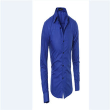 Load image into Gallery viewer, Hot Sale New Fashion Masculina Long Sleeve Shirt Men Slim fit Formal Luxury Design casual Brand Male Stylish Dress Shirts Tops
