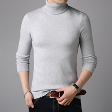Load image into Gallery viewer, 2019 Winter High Neck Thick Warm Sweater Men Turtleneck Mens Sweaters Slim Fit Pullover Men Knitwear Male Double collar S-3XL
