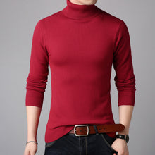 Load image into Gallery viewer, 2019 Winter High Neck Thick Warm Sweater Men Turtleneck Mens Sweaters Slim Fit Pullover Men Knitwear Male Double collar S-3XL
