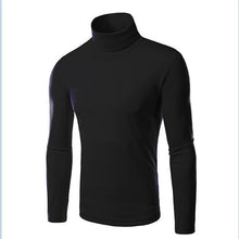 Load image into Gallery viewer, 1Pcs Pop Long Sleeve Thermal Slim Cotton Stretch Mens Shirt Fashion Sweaters Turtleneck Casual High Neck Knitwear Pullovers
