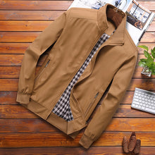 Load image into Gallery viewer, 2020 Spring Autumn Casual Solid Fashion Slim Bomber Jacket Men Overcoat New Arrival Baseball Jackets Men&#39;s Jacket M-6XL Top

