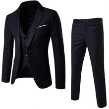 Load image into Gallery viewer, 3Pcs/Set Luxury Plus Size Men Formal Business Vest Jacket Tuxedos Wedding Suit
