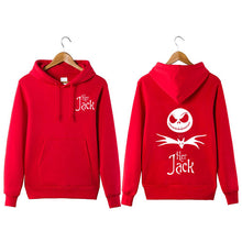 Load image into Gallery viewer, 2018The Nightmare Before Christmas Hoodies Print Jack And Sally Skellington Jackets For Man Women Couple Coats Black Sweatshirts
