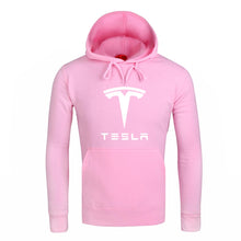 Load image into Gallery viewer, Hoodies Men Tesla Car Logo Print Sweatshirt Spring Autumn New Fashion Men Hoodie hip hop harajuku Casual Hoody Fleece tracksuit
