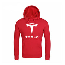 Load image into Gallery viewer, Hoodies Men Tesla Car Logo Print Sweatshirt Spring Autumn New Fashion Men Hoodie hip hop harajuku Casual Hoody Fleece tracksuit
