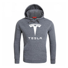 Load image into Gallery viewer, Hoodies Men Tesla Car Logo Print Sweatshirt Spring Autumn New Fashion Men Hoodie hip hop harajuku Casual Hoody Fleece tracksuit
