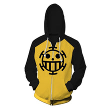 Load image into Gallery viewer, Anime One Piece 3D Hoodie Sweatshirts Trafalgar Law Cosplay Pirates Of Heart Thin Pullover Hoodies Tops Outerwear Coat Outfit
