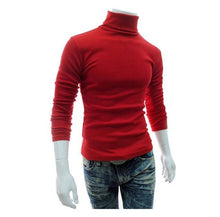 Load image into Gallery viewer, 2019 New Autumn Winter Men&#39;S Sweater Men&#39;S Turtleneck Solid Color Casual Sweater Men&#39;s Slim Fit Brand Knitted Pullovers
