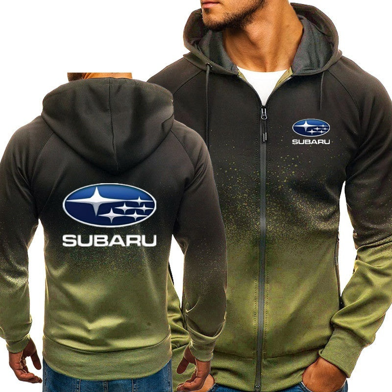 Subaru Logo Coat Fleece Hoodies Slim Jackets Fashion Sweatshirt Cardigan Subaru Logo Streetwear Clothing Coat Outerwear