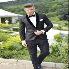 Load image into Gallery viewer, Custom Made Dark Blue Suit Inspired By Suit Worn In James Bond Wedding Suit For Men Groomsman Tuxedos Groom Wedding Suits

