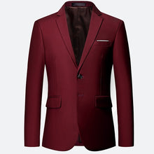 Load image into Gallery viewer, Classic Men&#39;s Suit Set 2019 High-end Customized Solid Color Slim Business Dress Groom Wedding Clothing High Quality Tuxedo /2pcs
