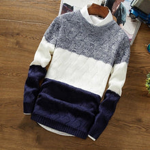 Load image into Gallery viewer, 2020 New Fashion Men Sweater Streetwear Casual Slim Fit Male Clothing Long Sleeve Knitted Pullovers Winter Thick O-Neck
