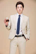 Load image into Gallery viewer, Tide Men Colorful Fashion Wedding Suits Plus Size 5XL Yellow Pink Green Blue Purple Suits Jacket and Pants Tuxedos
