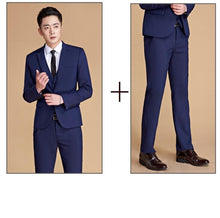 Load image into Gallery viewer, Tide Men Colorful Fashion Wedding Suits Plus Size 5XL Yellow Pink Green Blue Purple Suits Jacket and Pants Tuxedos
