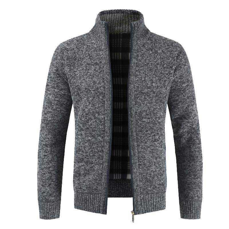 Men's Knitwear Winter Warm Sweater Coat Pullover Casual Zipper Thicken