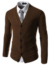 Load image into Gallery viewer, 2018 New Autumn Men&#39;s Sweaters Cardigan for Man V-neck Cardigan Men Knitwear Sweater Slim Casual Sweater Business
